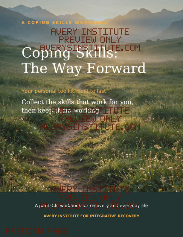 Coping Skills: The Way Forward — Clinician Edition — Packet cover preview