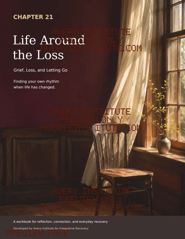 Life Around The Loss Expanded printable recovery workbook preview