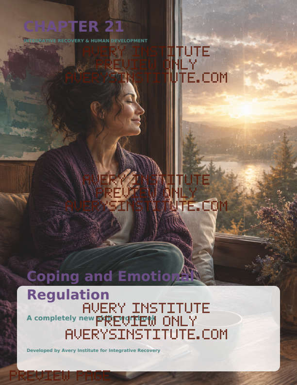 Emotional Regulation Skills Guide printable recovery workbook preview