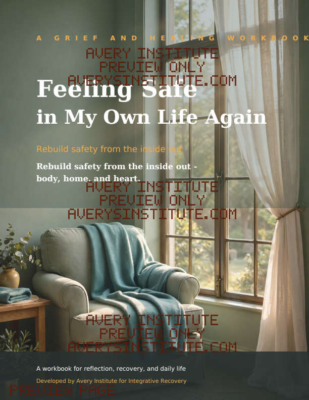 Feeling Safe in My Own Life Again — Clinician Edition — Packet cover preview