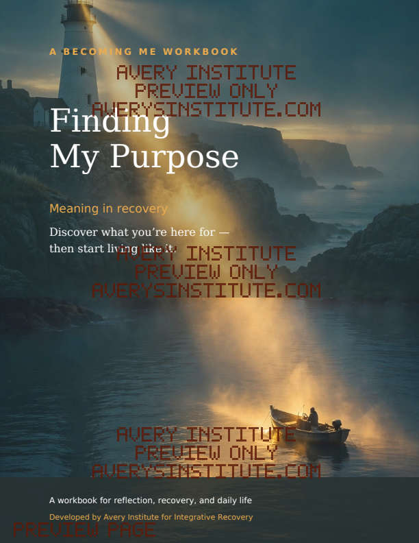 Finding My Purpose — Clinician Edition — Packet cover preview