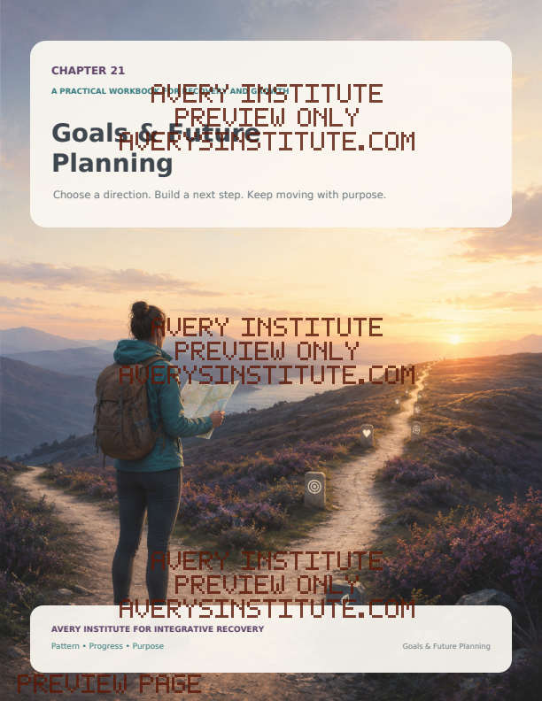 Goals And Future Planning printable recovery workbook preview