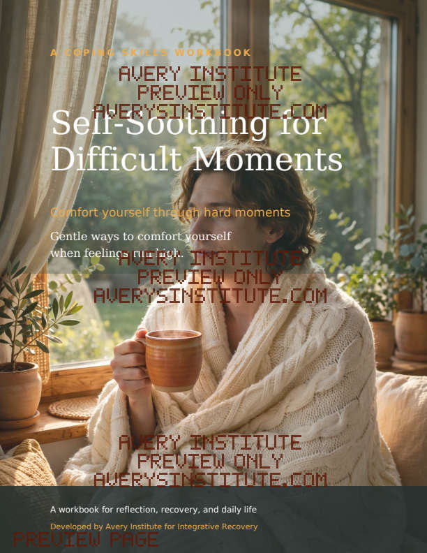 Self-Soothing for Difficult Moments — Clinician Edition — Packet cover preview