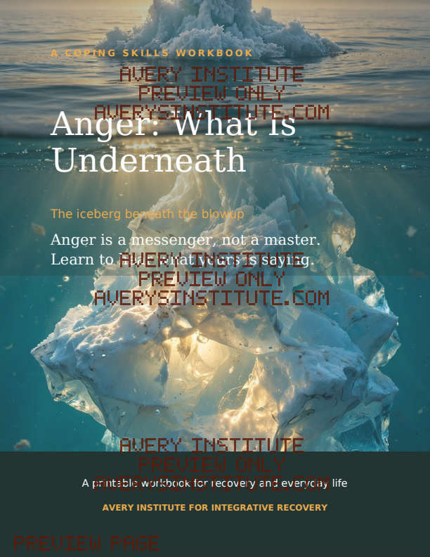 Anger: What Is Underneath — Clinician Edition — Packet cover preview