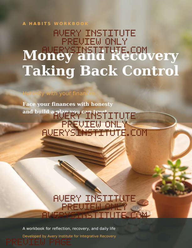 Money and Recovery: Taking Back Control — Clinician Edition — Packet cover preview