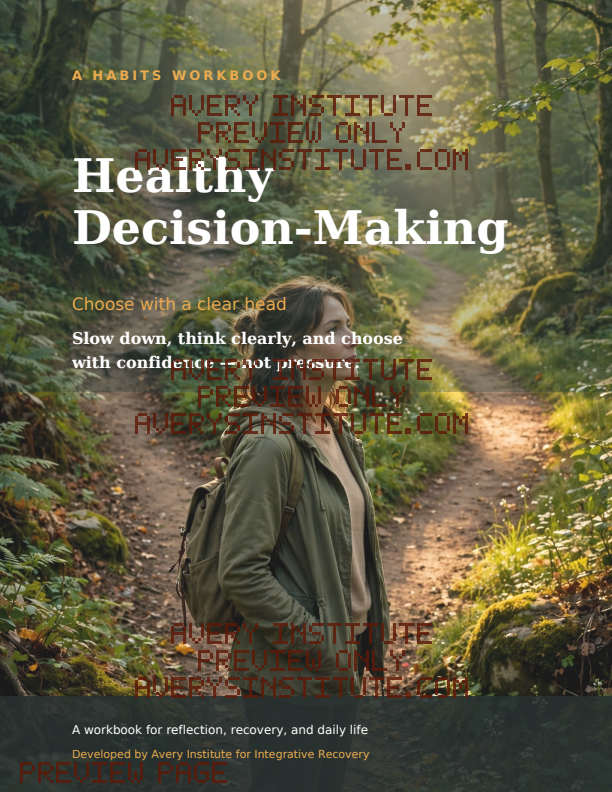 Healthy Decision-Making — Clinician Edition — Packet cover preview