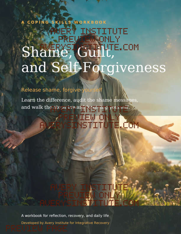 Shame, Guilt, and Self-Forgiveness — Clinician Edition — Packet cover preview