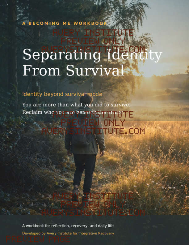 Separating Identity From Survival — Clinician Edition — Packet cover preview