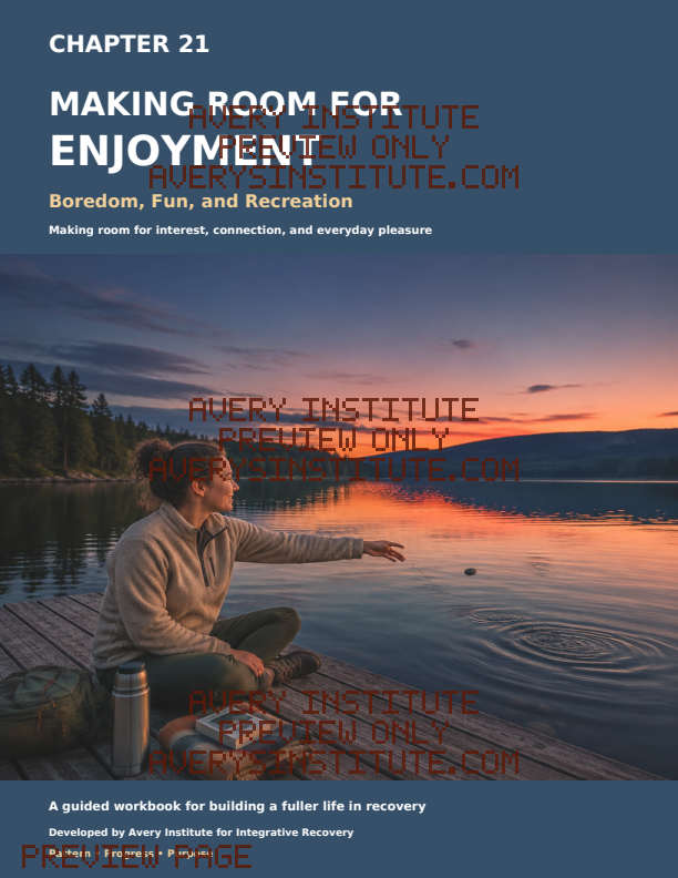 Recreation printable recovery workbook preview