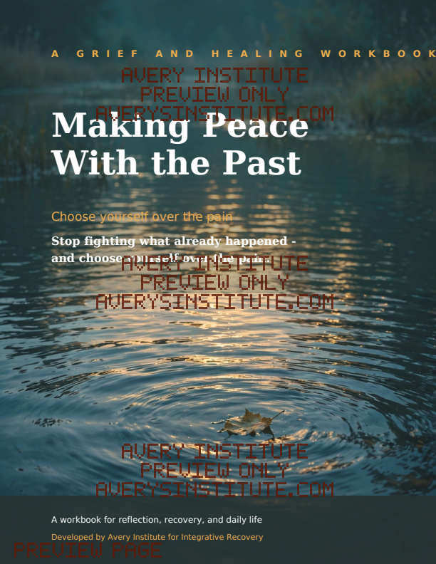 Making Peace With the Past — Clinician Edition — Packet cover preview