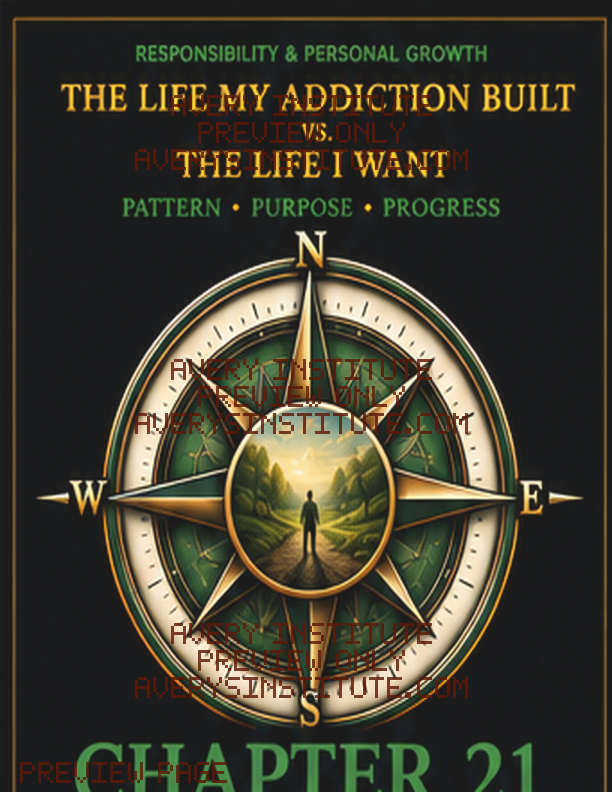 The Life My Addiction Built Vs The Life I Want printable recovery workbook preview