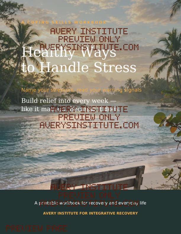 Healthy Ways to Handle Stress — Clinician Edition — Packet cover preview