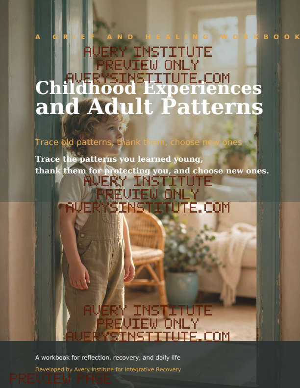 Childhood Experiences and Adult Patterns — Clinician Edition — Packet cover preview