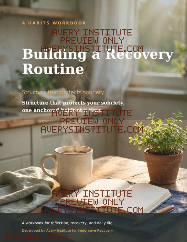 Building a Recovery Routine — Clinician Edition — Packet cover preview